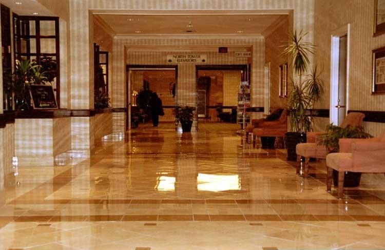 A glossy hotel floor